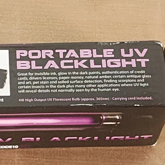 Arachnid Portable Lightweight Self Standing 4W Battery Operated UV Blacklight - Picture 6 of 16